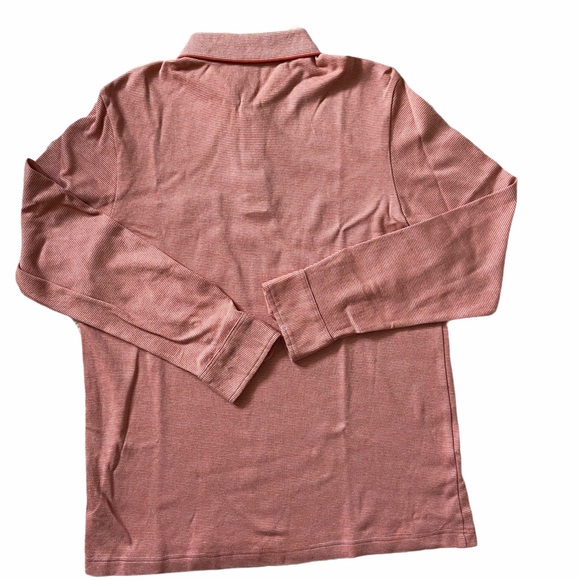 Men’s Rust Long Sleeves Polo Shirt Sweater Large - Picture 3 of 12